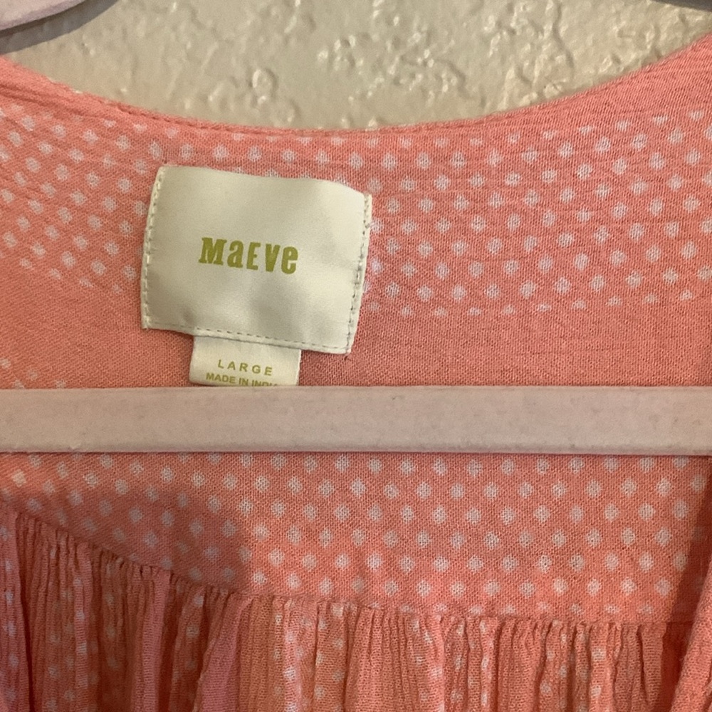 Maeve Pink Surplice Top (L) - Picture 6 of 6
